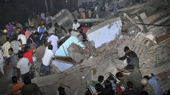 Delhi building collapse: 66 dead