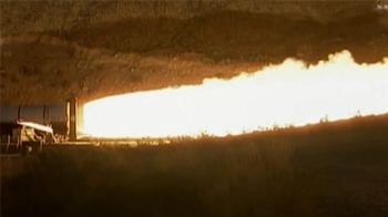 NASA test fires rocket motor