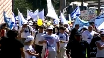 Video : Jerusalem: Thousands march for captured soldier