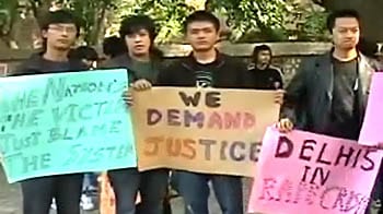 Video : Delhi rape case: 'North East' protests