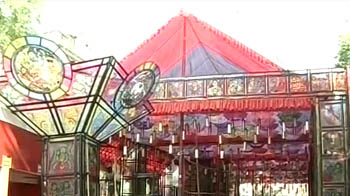 थीम पर आधारित पूजा पंडाल