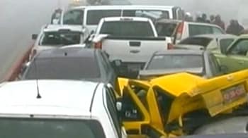 Video : Heavy fog causes multi-car collision in Mexico