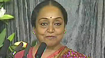 Meira Kumar gives Vote of Thanks to Obama in Parliament