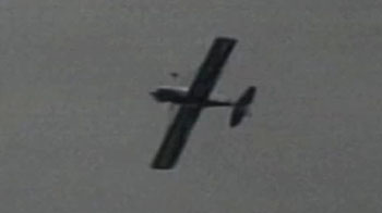 Plane bursts into flames at air show