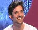 Hrithik enjoys walking along the street