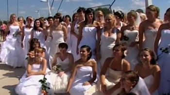 100 brides raise money for sick 5-year-old
