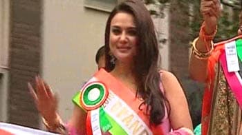 Video : Preity Zinta leads I-Day Parade in NYC