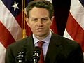 Video : Geithner downplays fears of double-dip
