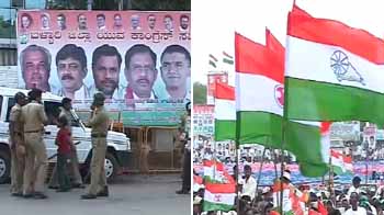 Video : Congress marches into Bellary, Reddys aren't at home