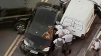 Dramatic car chase in Brazil