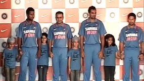 Indian team to sport new jersey against Aussies