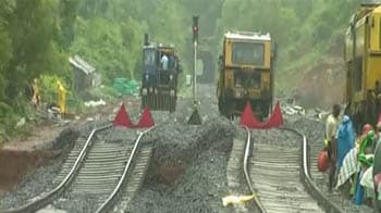 Video : Rain wreaks havoc in Konkan region; many trains cancelled