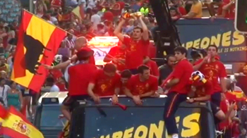 Spain World Cup fiesta goes wild