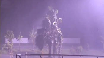 Cyclone hits Australia's flood ravaged northeast