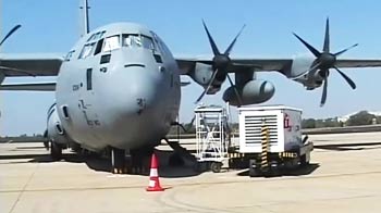 NDTV inside the WC-130J Hercules