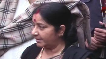 Video : Govt must announce JPC by Feb 22: Sushma Swaraj