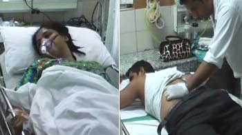 Now, couple on motorcycle shot at in Noida