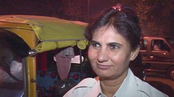 Delhi's first female autorickshaw driver