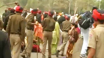 मोहाली में मजदूरों का प्रदर्शन