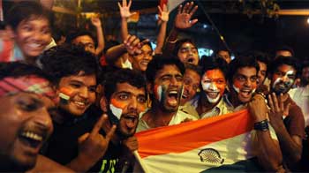 India celebrates World Cup win