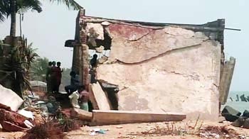 Puducherry's receding beach Puducherry's receding beach