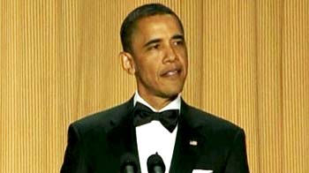 Obama mocks Trump's presidential ambitions