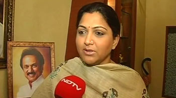 I am with Kanimozhi, says Khushbu I am with Kanimozhi, says Khushbu