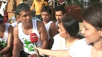 Day 2 of Milind Soman's green run