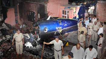 9-seater plane crashes in Faridabad residential colony