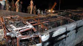 Vellore: Bus catches fire after accident, 22 dead