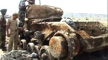 The rescue of a vintage tank