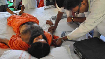 Baba Ramdev 'adamant' on continuing fast