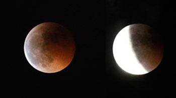 Best moments of lunar eclipse