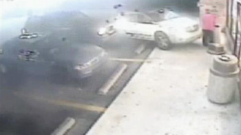 Caught on camera: Driver crashes into store