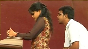 Maria Susairaj breaks down at Mahim church