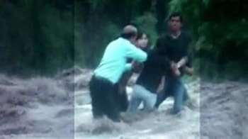Video : Rain tragedy in Indore: Family washed away at waterfall