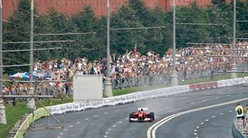 F1 racing near the Kremlin