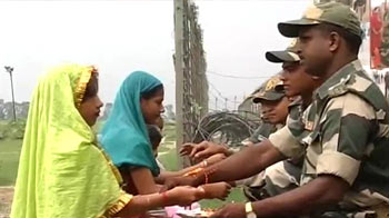 Celebrating Rakhi at the border