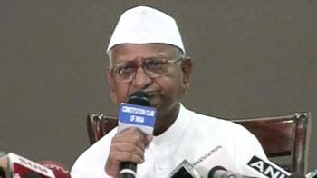 Video : Will begin fast Tuesday, says Anna Hazare