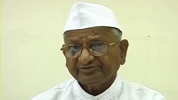 Video : Anna Hazare's message to nation before being detained