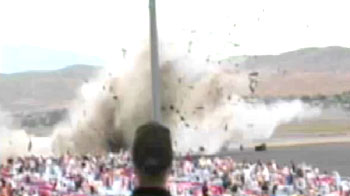 Caught on camera: Plane plunges into audience, kills 9, injures 69