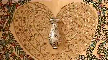 Kashmir theme in puja pandal in Kolkata