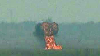 Caught on camera: Chinese fighter jet nose-dives into field at show