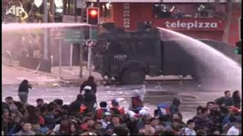 Chile fans on rampage