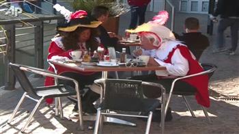 Fans gather for big clash