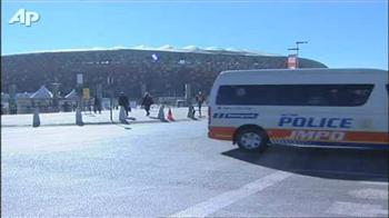 Police tighten security at World Cup stadium