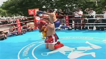 Thai Senators Kickbox to preserve martial art