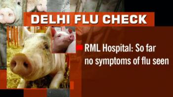 Man in Delhi hospital with suspected flu symptoms Man in Delhi hospital with suspected flu symptoms