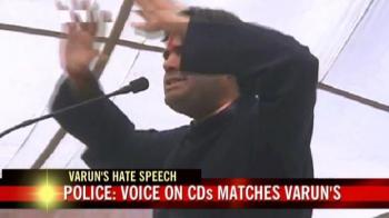 Voice on hate speech CDs matches with Varun's: Police Voice on hate speech CDs matches with Varun's: Police