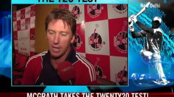 Video : Glenn McGrath takes Twenty20 test
